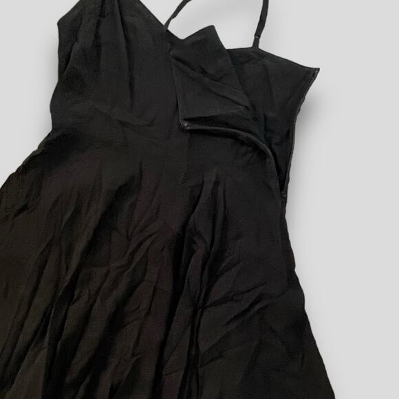 TALULA SPAGHETTI STRAP FIT FLARE LINED CLASSIC MINI DRESS BLACK MEDIUM 6 - Picture 5 of 8